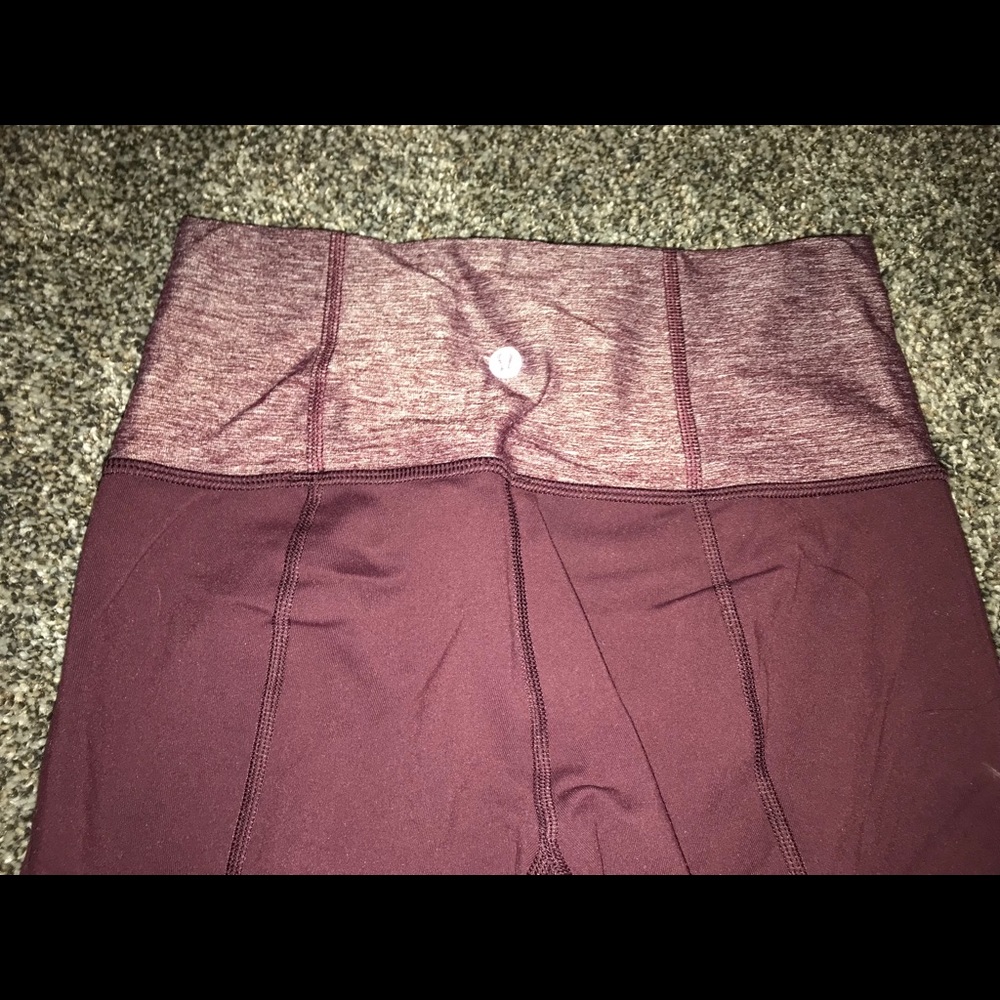 🍋 lululemon maroon flare yoga pants